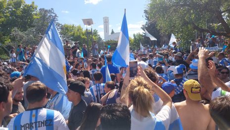 Así celebró Alvear el triunfo argentino en Qatar