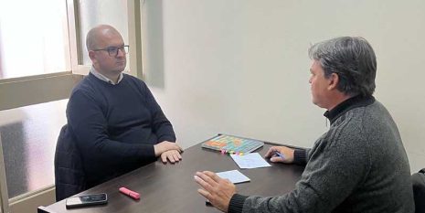 El concejal Néstor Ortega se reunió con personal de Vialidad Provincial
