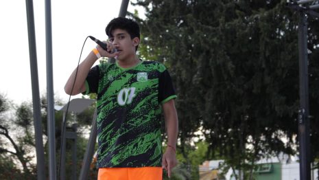 Los jóvenes tuvieron su espacio con la competencia de Freestyle rap TEOMAQUIA