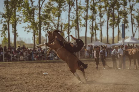 Más de 70 montas con las mejores tropillas del país en la gran Jineteada del oeste argentino