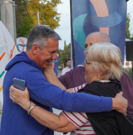 Quedó inaugurada la senda saludable en Diagonal Carlos Pellegrini