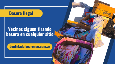 Volvieron a arrojar basura en la avenida Alvear Oeste y el Municipio anticipa fuertes sanciones