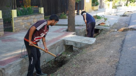 Exhaustivo operativo de limpieza en el Barrio San Carlos