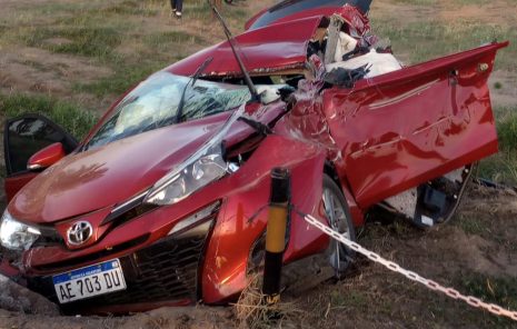 Fuerte accidente en La Mora